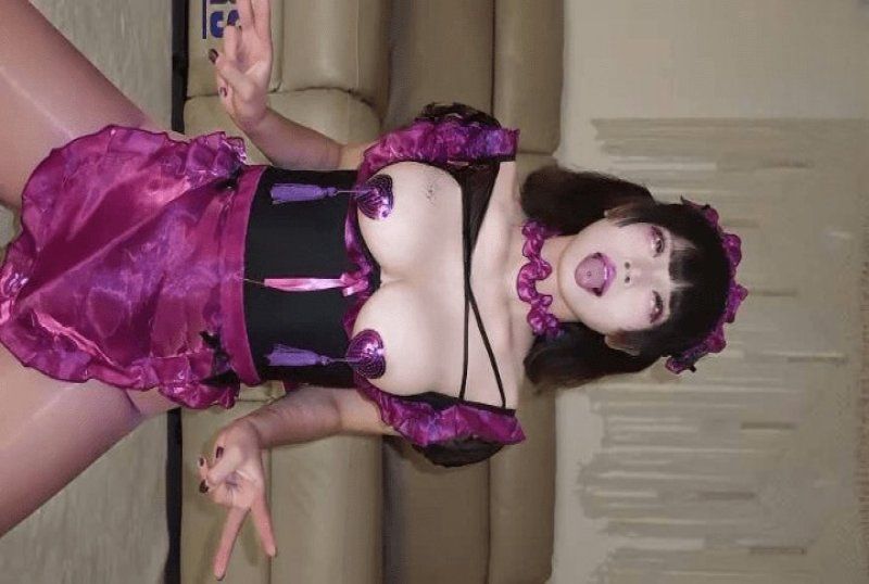 杏吧传媒 淫荡紫丝女僕肉棒侍奉舌钉挑逗-咕姆gomu