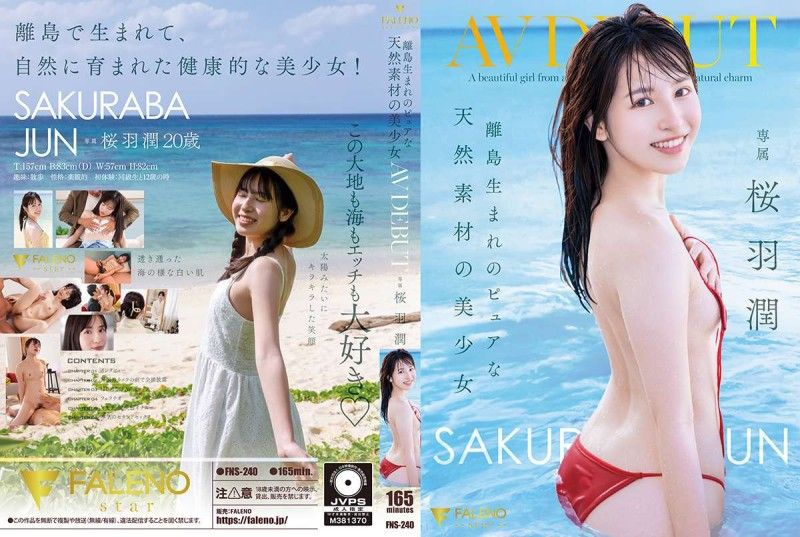 FNS-240 Pure Natural Beauty Born on a Remote Island AV DEBUT Sakuraba Jun